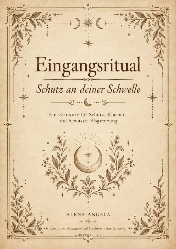 Titelseite «Eingangsritual, Schutz an deiner Schwelle»